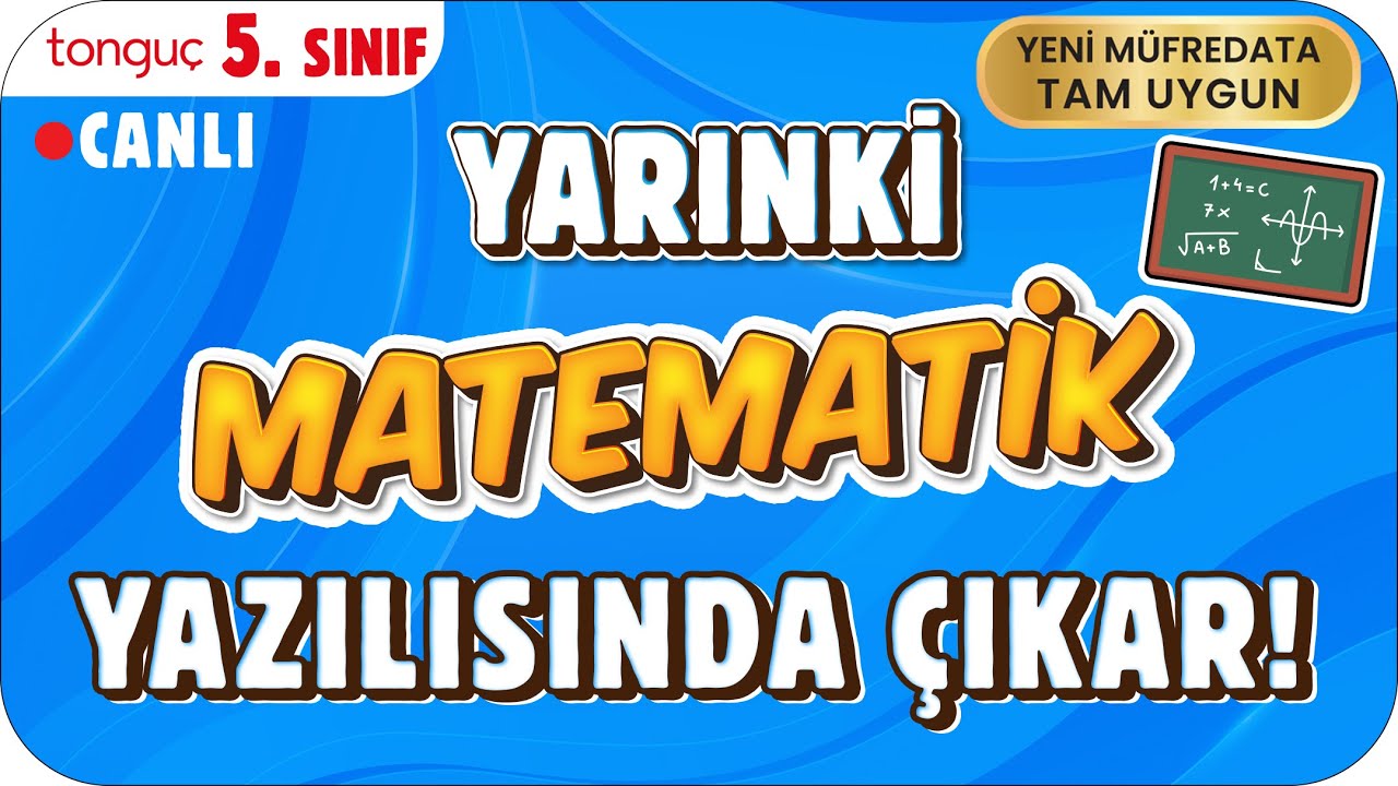 YARINKİ MATEMATİK SINAVINDA ÇIKAR! ✍🏻 5. SINIF #2025