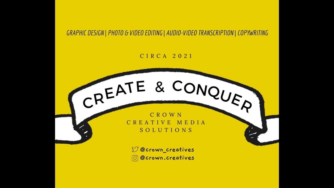 Services at Crown Creative Media Solutions
