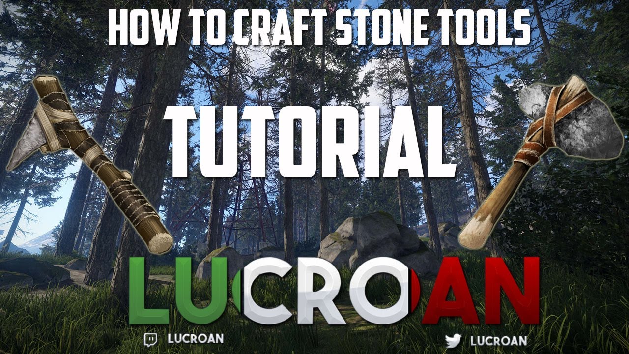 CHAPTER 1 - PART 1: HOW TO CRAFT STONE TOOLS IN RUST TUTORIAL