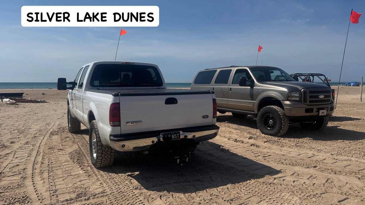 *ВПЕРВЫЕ* Еду на песчаные дюны Сильвер-Лейк со своим двигателем 6.0 Powerstroke!