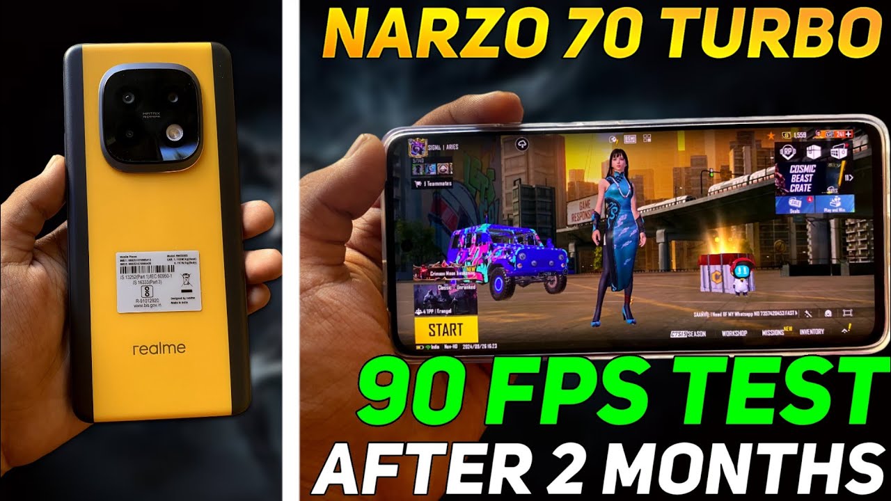 REALME NARZO 70 TURBO BGMI TEST AFTER 2 MONTHS | REALME NARZO 70 TURBO BGMI DETAILED REVIEW 🔥🔥