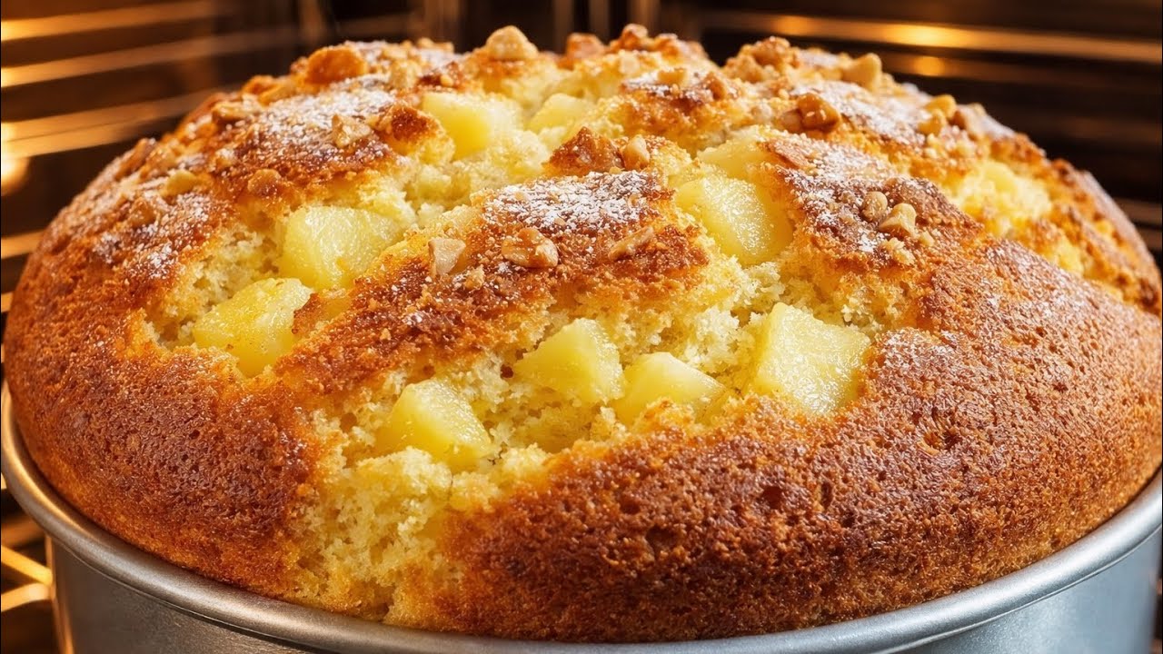 Mit 2 Eiern und 1 Apfel backen Sie den saftigsten Apfelkuchen!