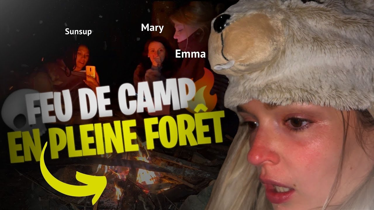SOIREE FEU DE CAMP EN FORET (ça tourne au drame) ft.@Doomsytb@EmmaGraziano@frozencrystal@SunsupVlogs