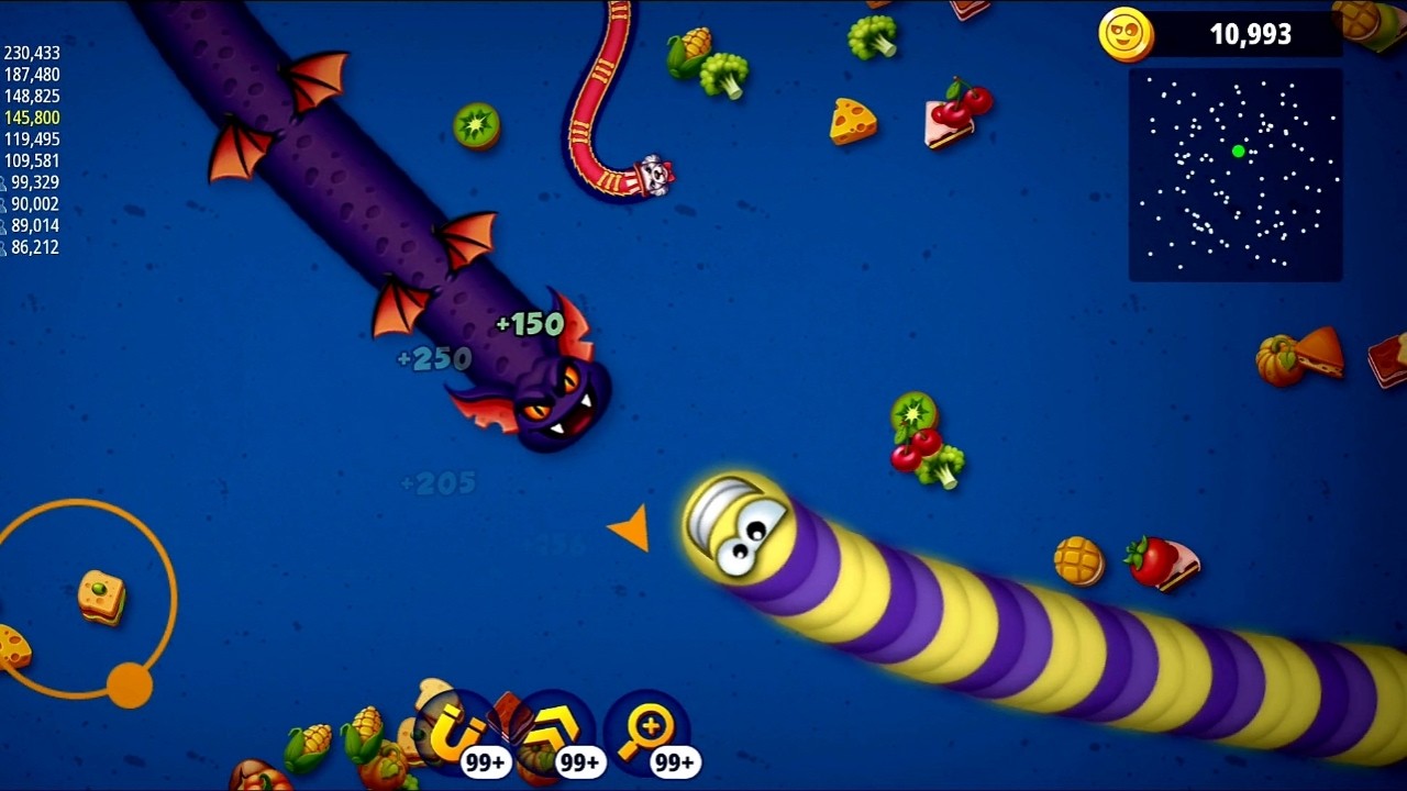 Worms Zone 🪱 gameplay level SNAKE #games