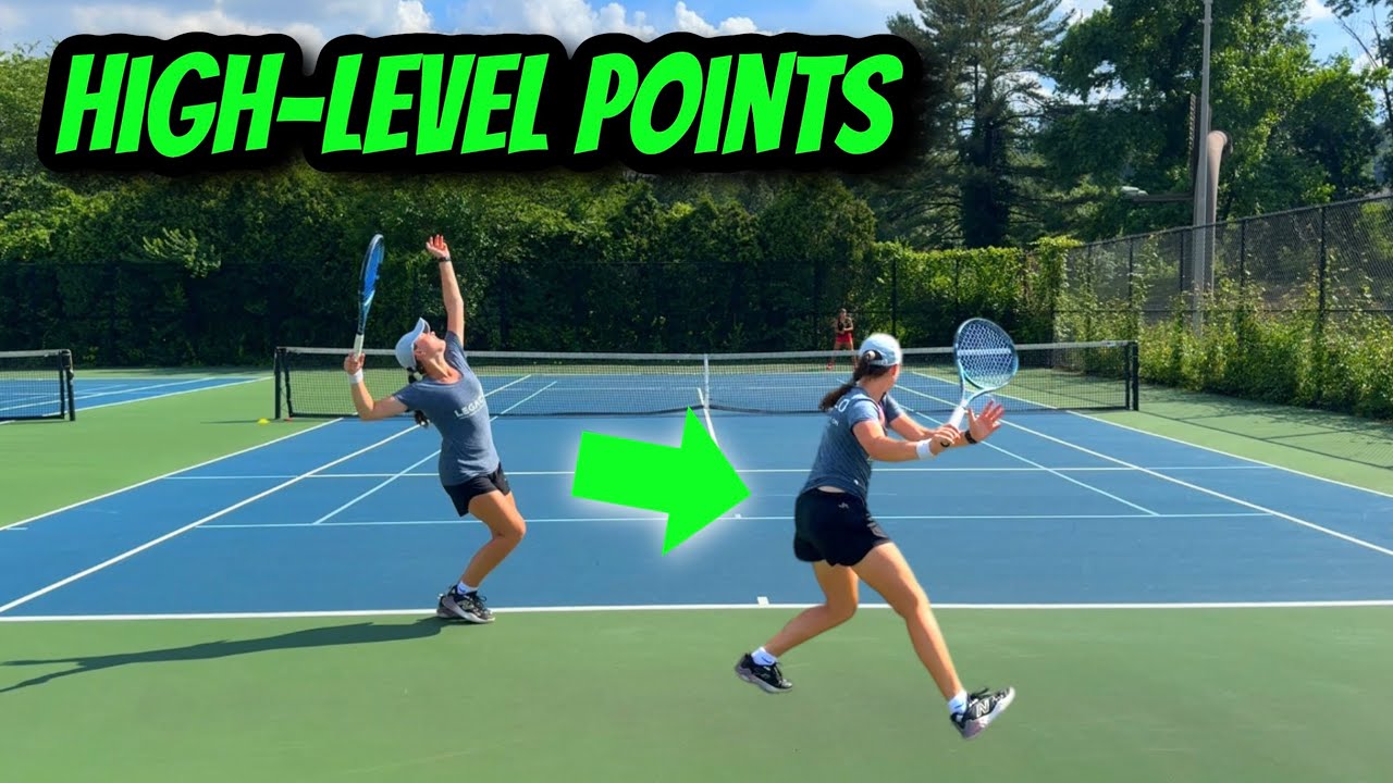 INTENSE Tiebreak Points Between Aspiring College Players [Junior Tennis]