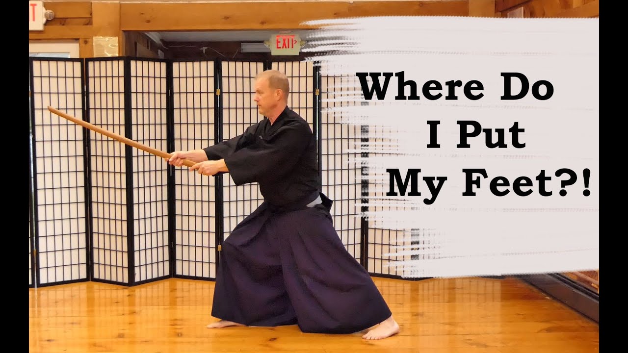 Foot Placement with a Katana
