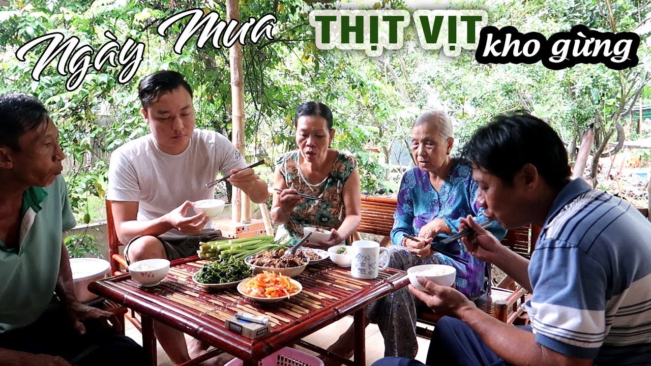 GIA ĐÌNH MIỀN TÂY • Vịt Kho Gừng Bữa Cơm Đạm Bạc Ngày Mưa