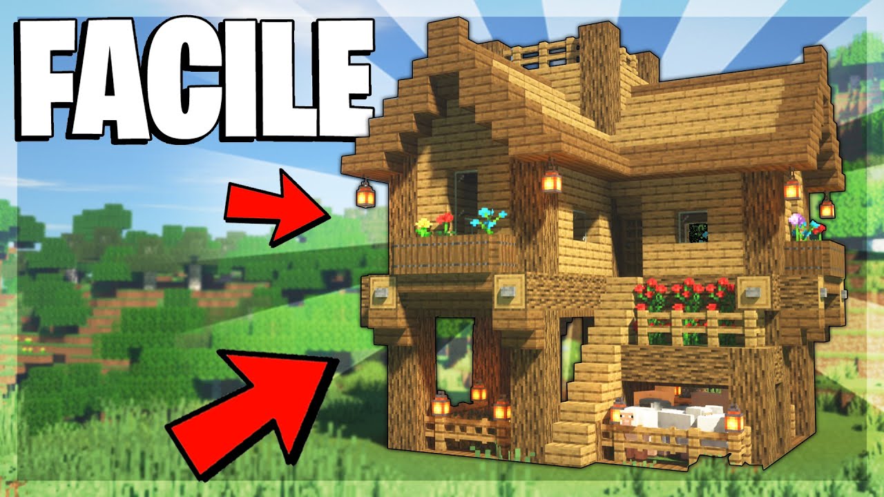 COME COSTRUIRE UNA CASA SURVIVAL IN LEGNO su MINECRAFT! - Minecraft Tutorial ITA [FACILE]