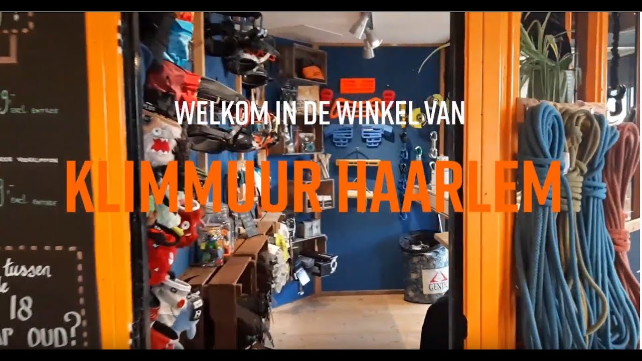 Welkom bij de klimwinkel van Klimmuur Haarlem Update