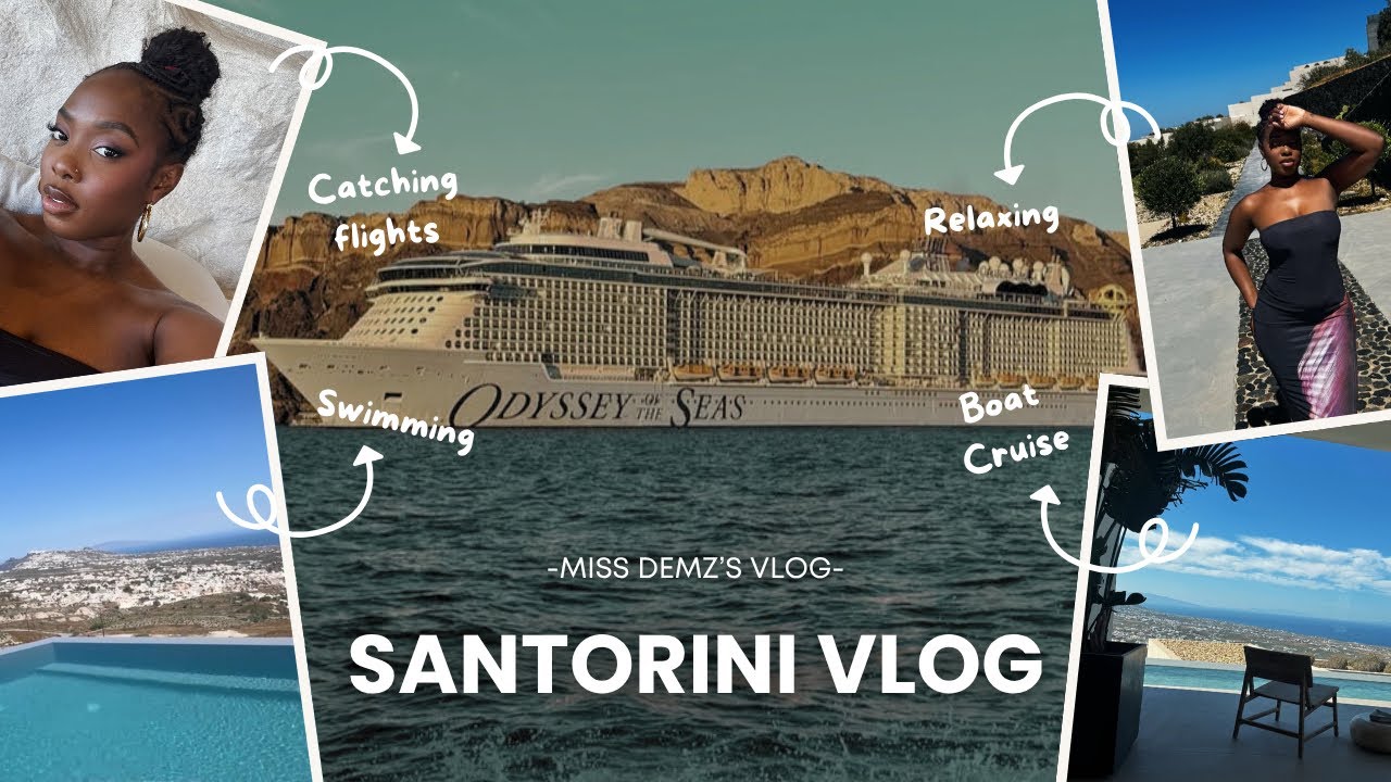 London was cold, so I went to SANTORINI!!