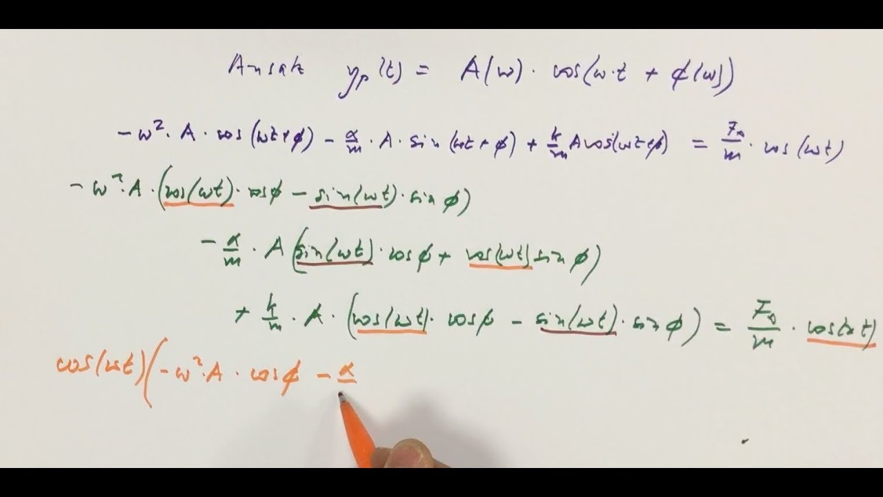 *** Differentialgleichungen Teil 12a, Resonanzkurve
