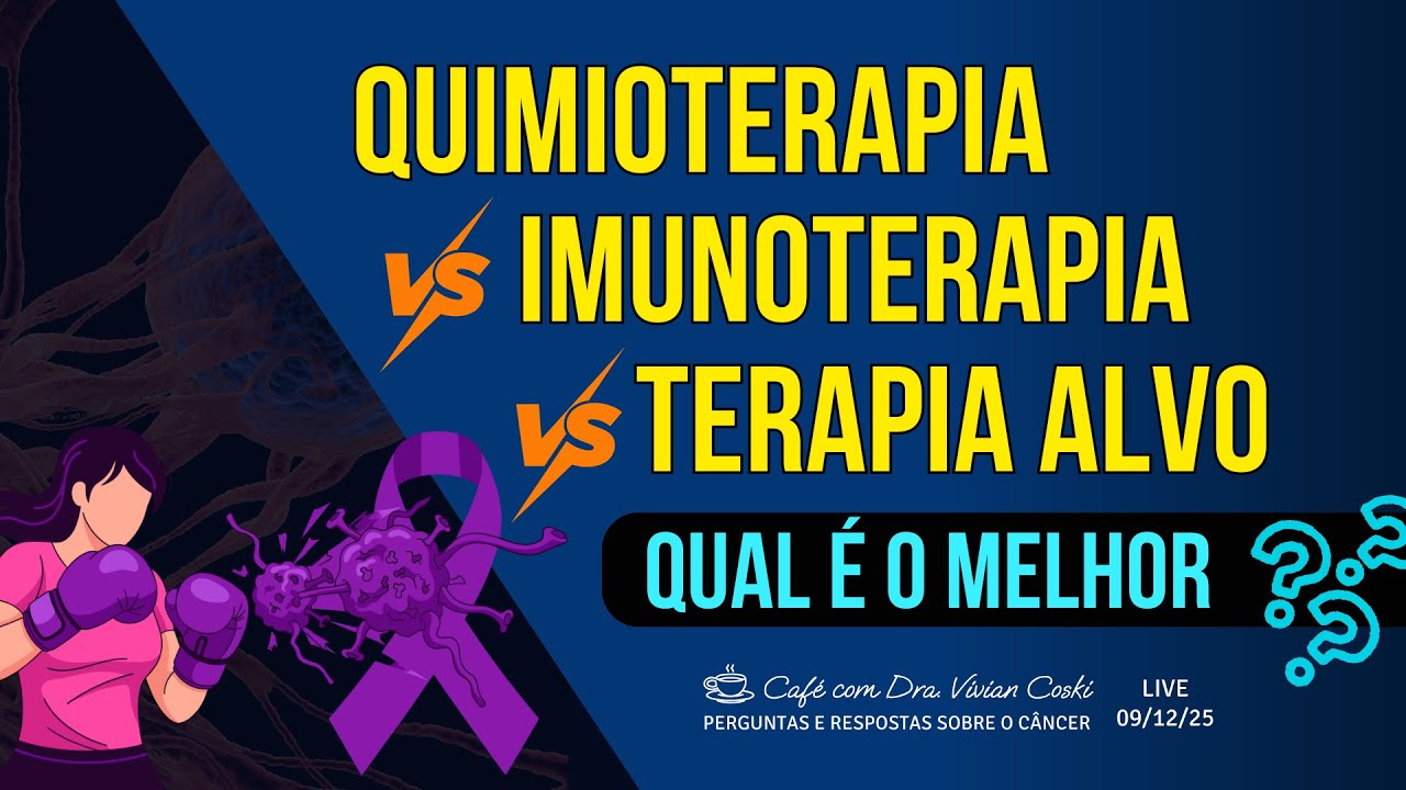 Qual é a diferença entre quimioterapia, imunoterapia e terapia alvo?
