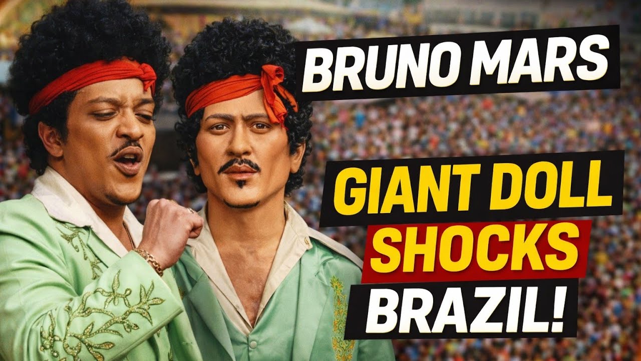 Bruno Mars TOOK OVER Brazil’s Carnival With a GIANT Statue?!