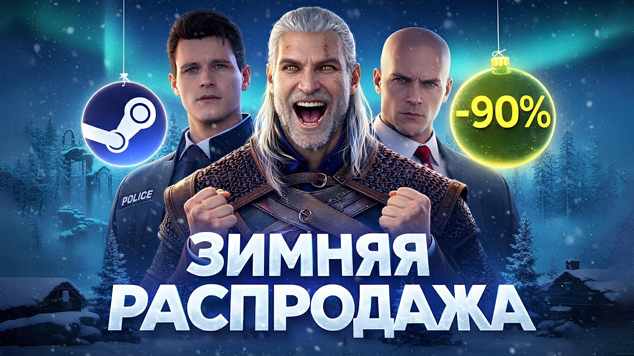 Лучшие скидки зимней распродажи Steam до 90%