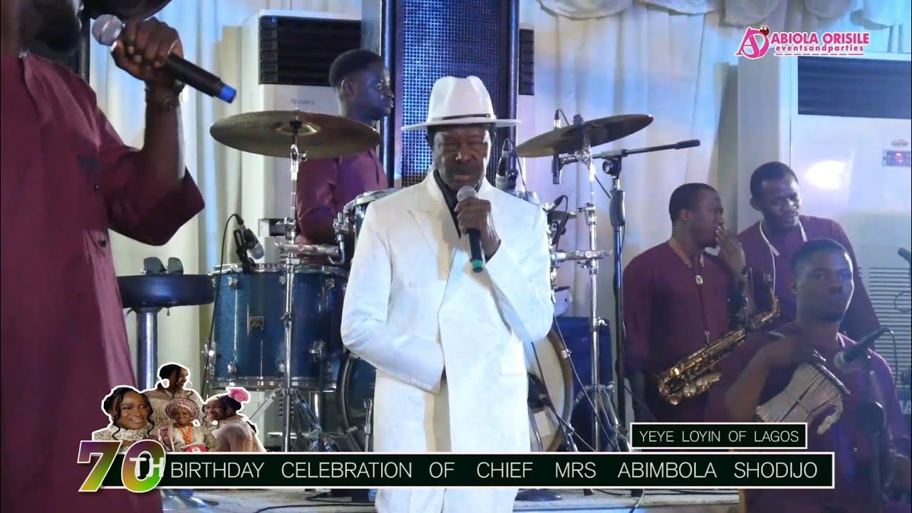 KING SUNNY ADE PERFORMANCE AT THE 70TH BIRTHDAY OF CHIEF MRS. ABIMBOLA SHODIJO, YEYE LOYIN