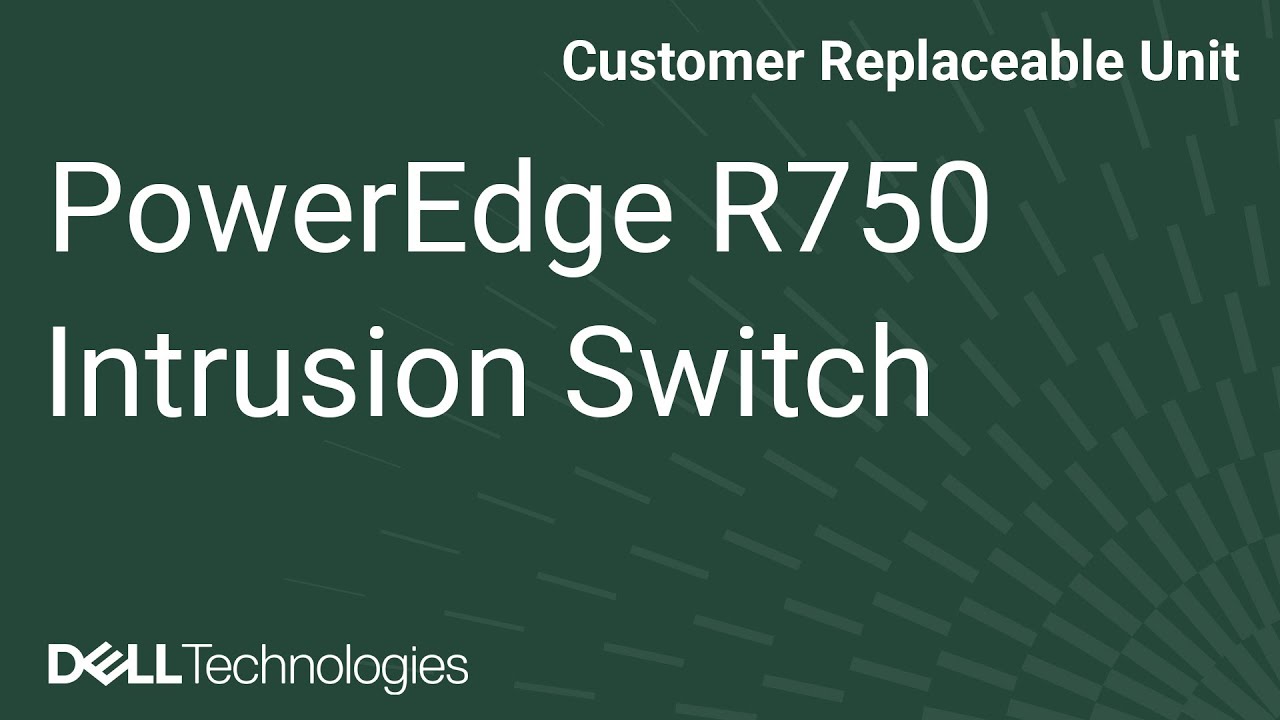 Dell  PowerEdge R750: Remove/Install Intrusion Switch