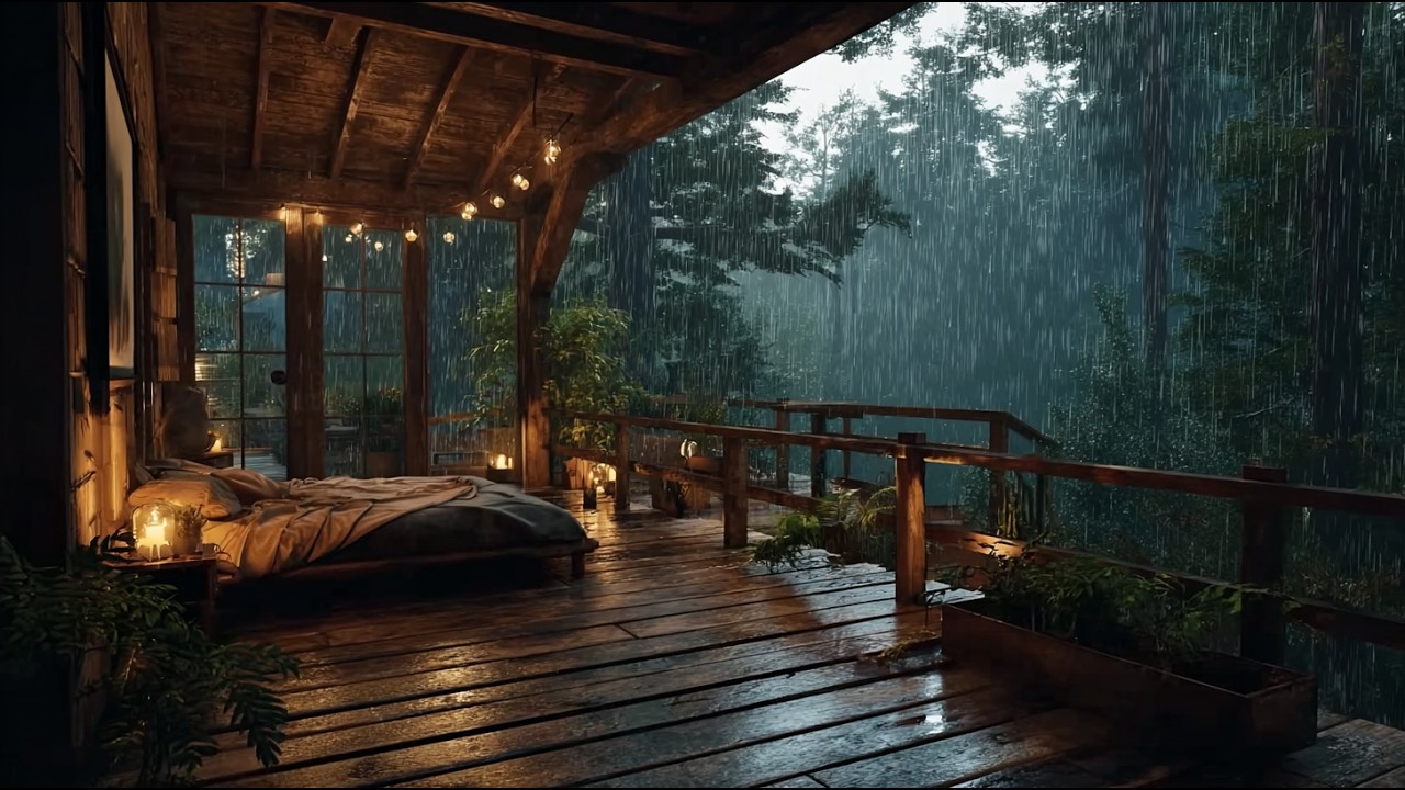 NO ADS  | Calm Rain & Soft Piano Ambience for Study, Work, Meditation, Deep Sleep and Relaxation