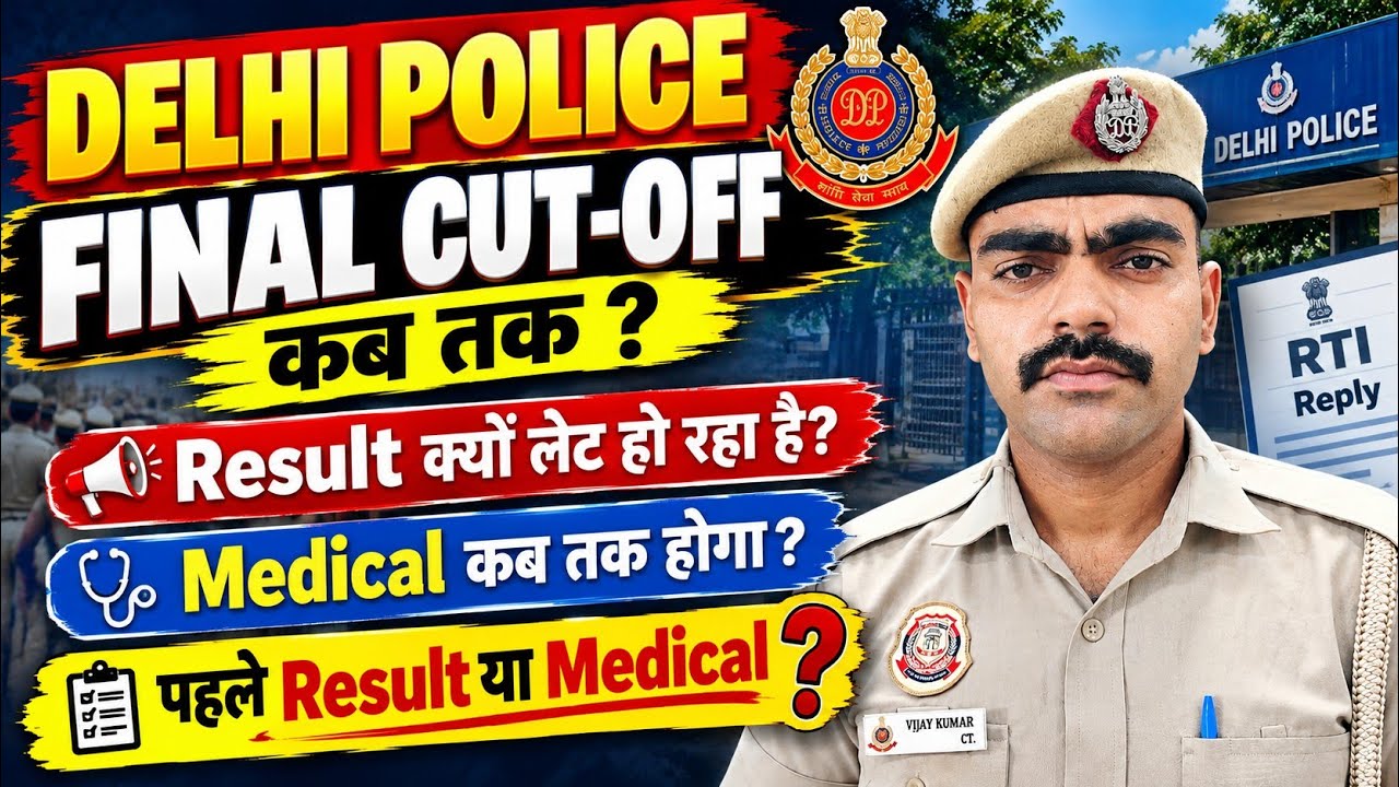 Delhi Police Constable Final Cut-off कब तक ? । Delhi Police Constable Medical Update 