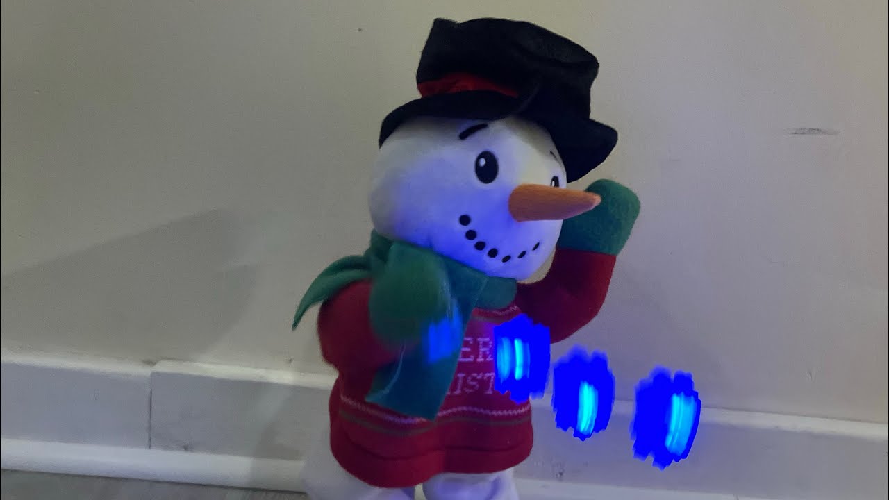 Gemmy Industries Christmas 2019 | Modified Snowflake Spinner Snowman (CVS Model) Improved ☃️