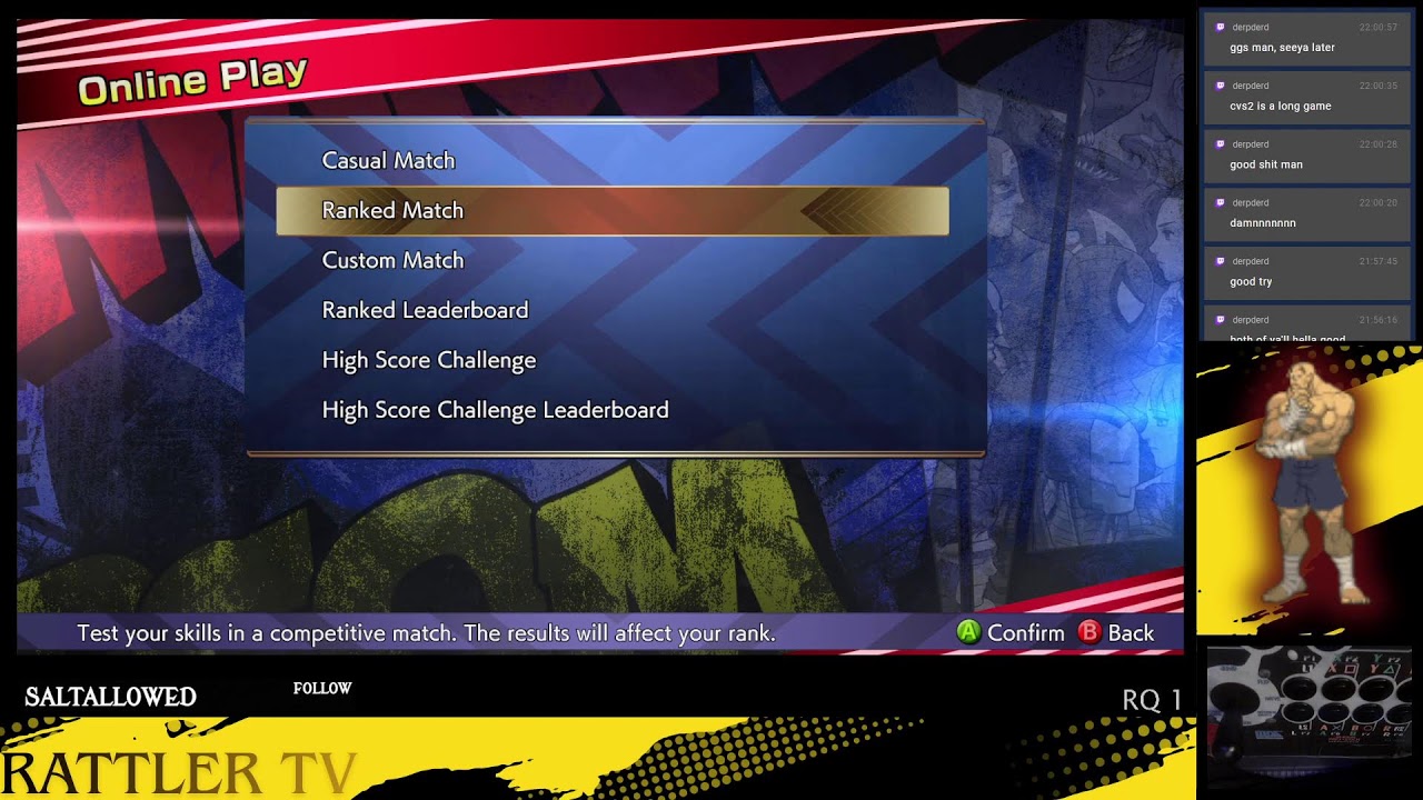 #MVC2 on steam ranked or sets?