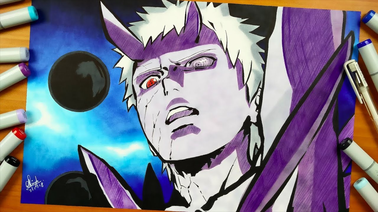 Drawing Obito Sage of six paths - 25K SPECIAL - Naruto Shippuden