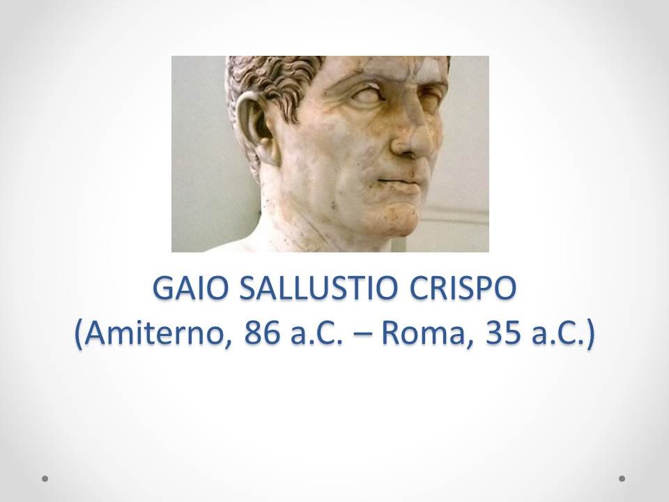 Introduzione a Gaio Sallustio Crispo