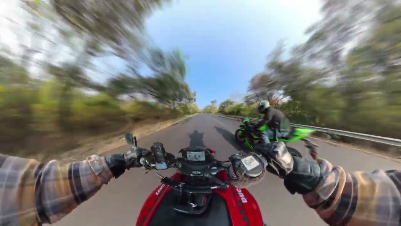 Riding Practice on twisty and busy roads - 008