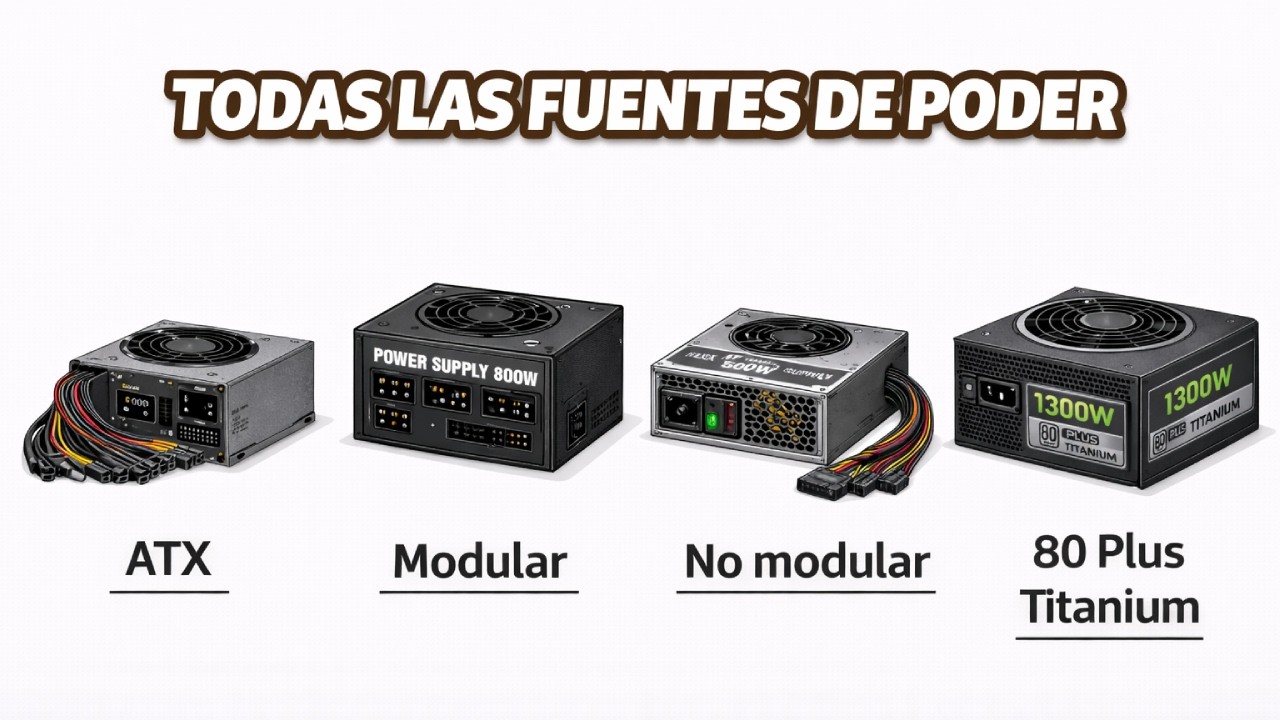 Todos los Tipos de Fuentes de Poder Explicados en 6 Minutos
