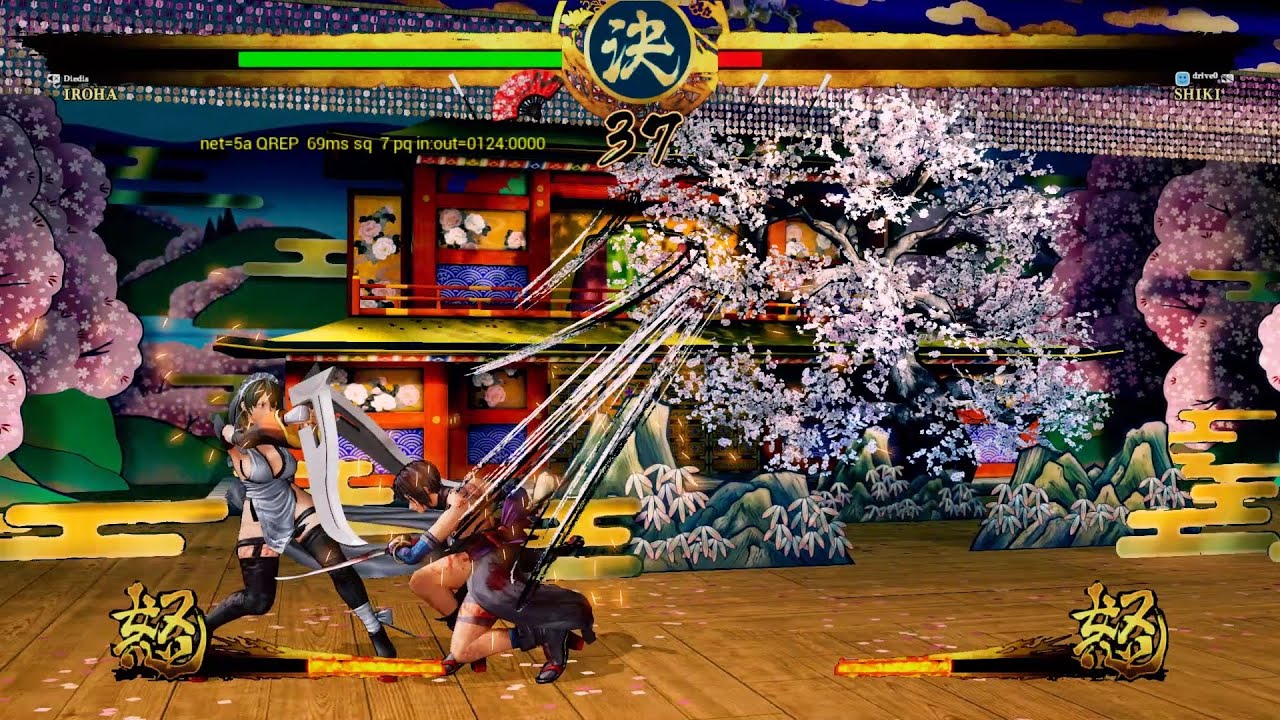 Samurai Shodown 2019 Room matches- Diedis (Iroha) VS drive0 (Shiki) (Third Steam Rollback Beta)