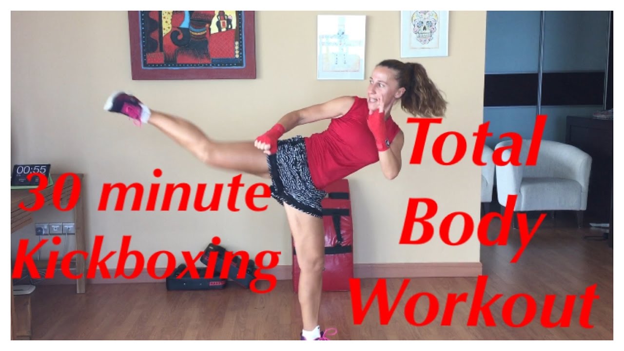 30 minute Total Body Kickboxing and HIIT workout