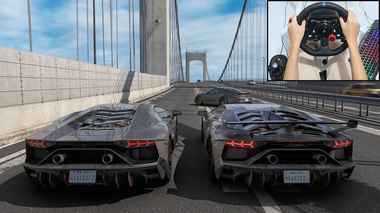 Lamborghini Aventador Ultimae & Lamborghini Aventador SVJ - Forza Horizon 6 | Logitech g29 gameplay