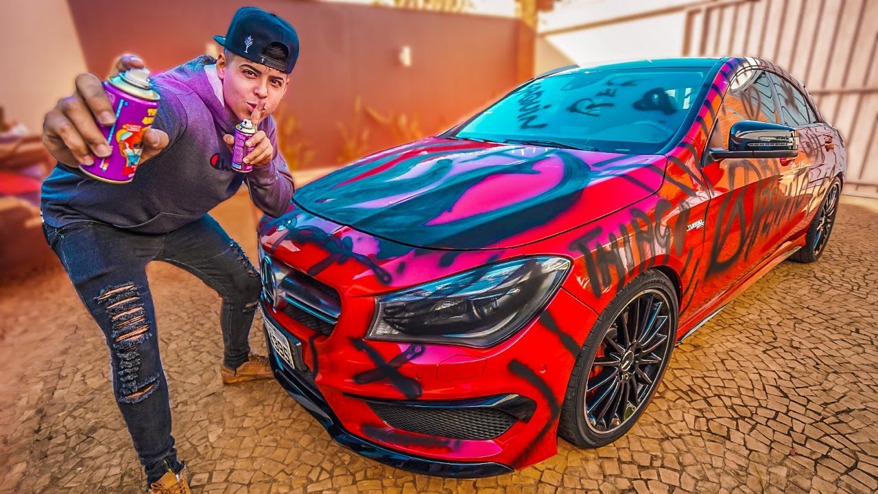 PINTEI A NOVA MERCEDES DO MEU AMIGO INTEIRA