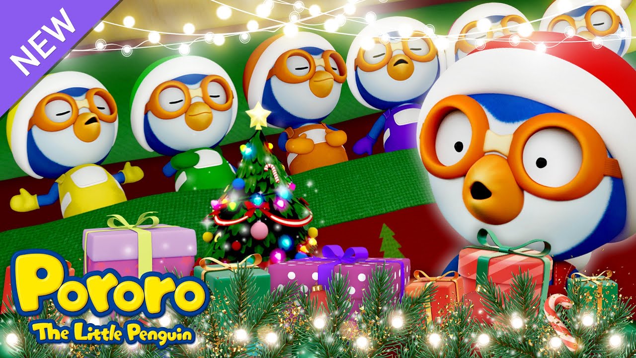 ⭐New⭐Ten in the Bed (Christmas ver.) | Ten Pororos in the Christmas Bed! | Pororo Nursery Rhymes