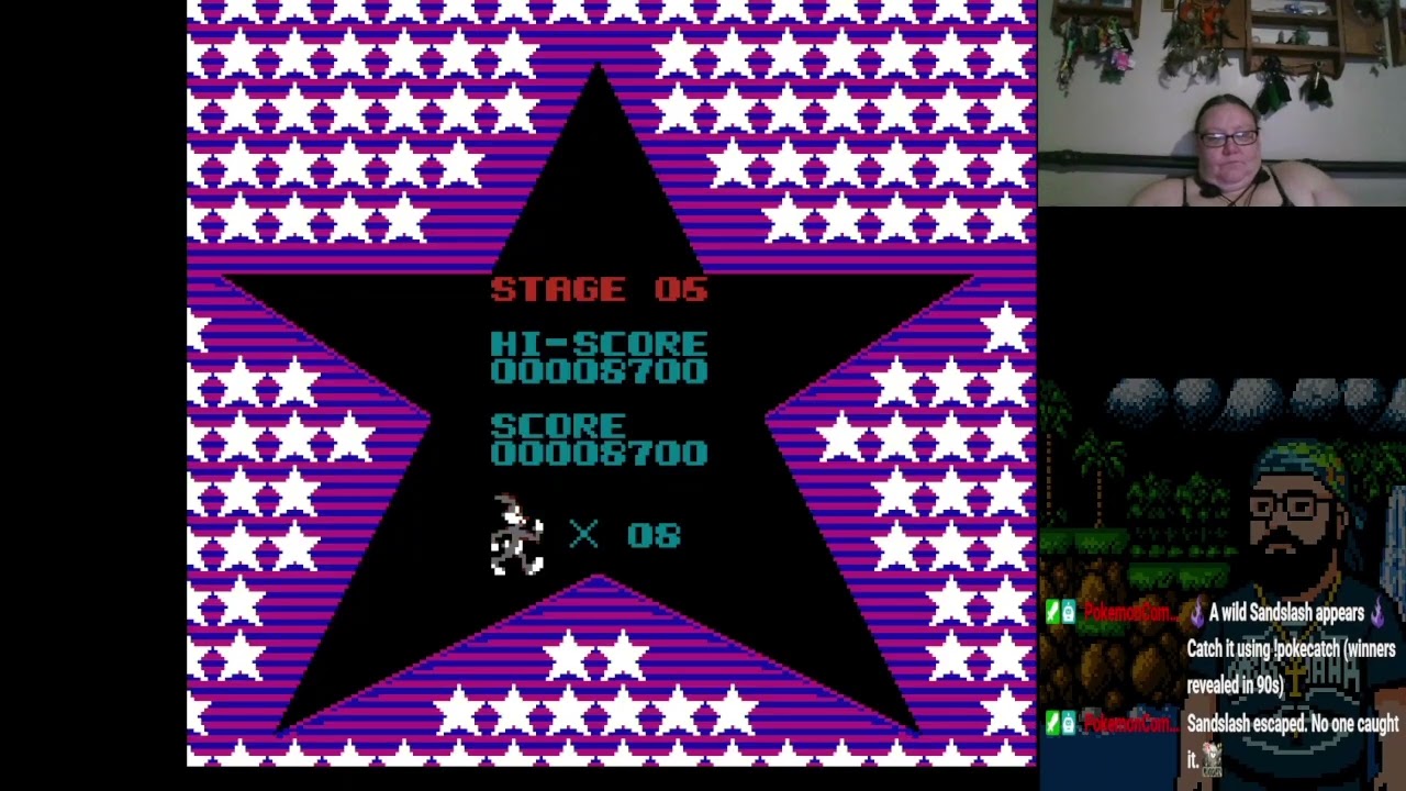 Kitty plays Bugs Bunny Crazy Castle (NES)