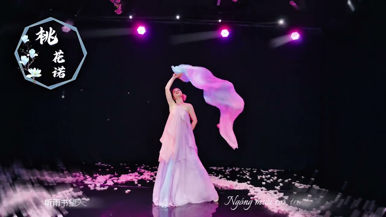 Múa cổ trang | Đào hoa nặc - 桃花诺 | Đặng Tử Kỳ (G.E.M) | OST Thượng Cổ Tình Ca | Bản múa quạt lụa dài