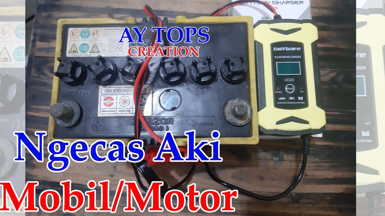 Ngecas Aki Pakai Taffware UD20