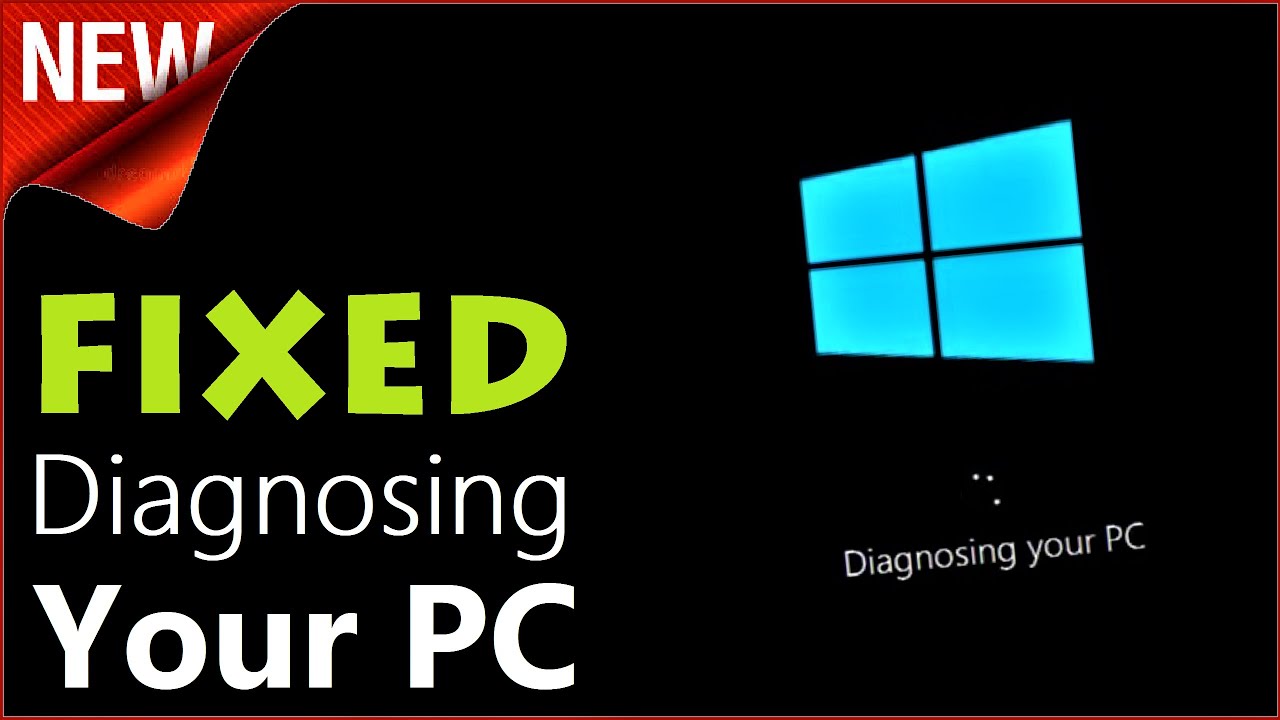 Windows 10 Diagnosing Your PC Stuck Fixed | How to fix Windows 10 Diagnosing Your PC Repairing Error