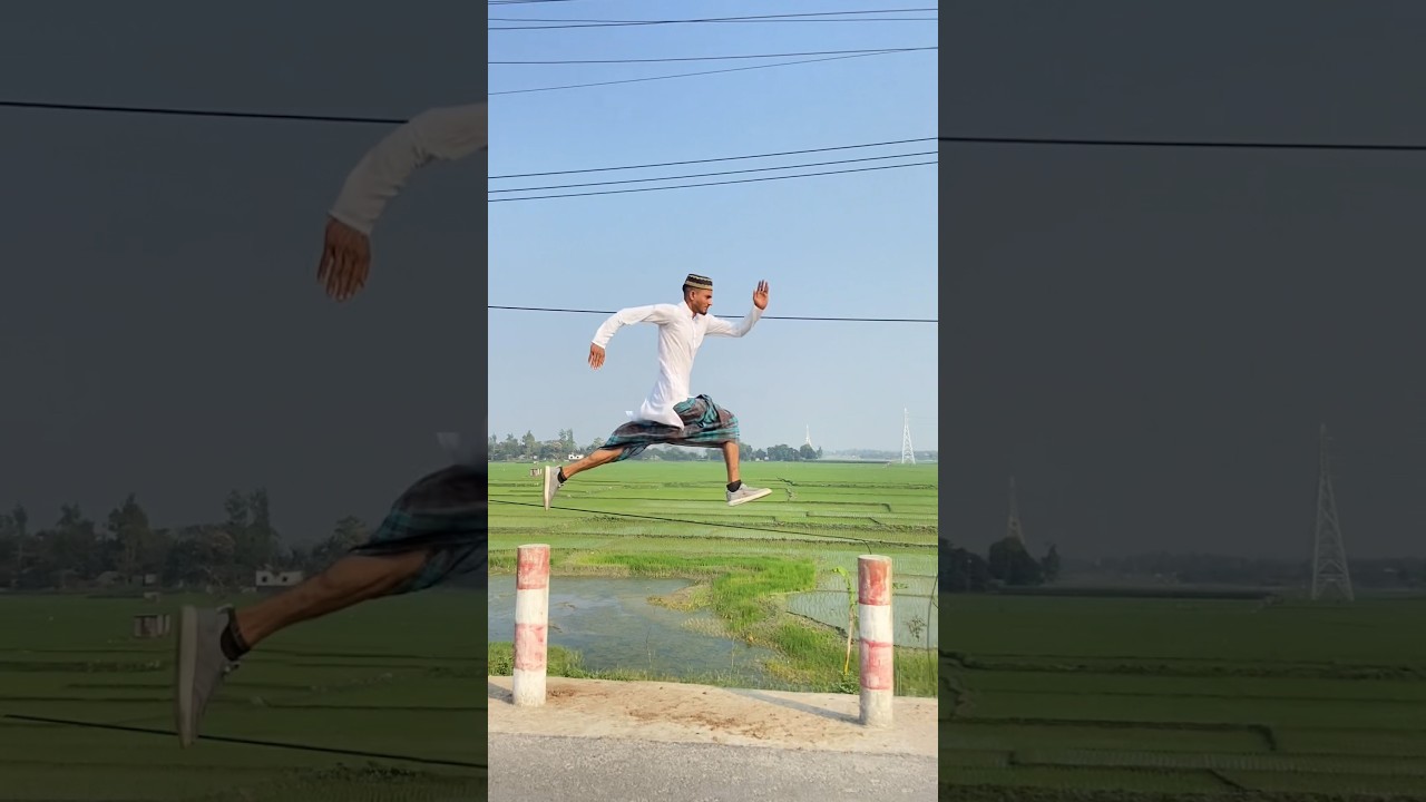 Power Of Lungi😃🔥 #ytshorts #best #power #stunt #video #rs_yasin_raj #bangla #foryou #funny