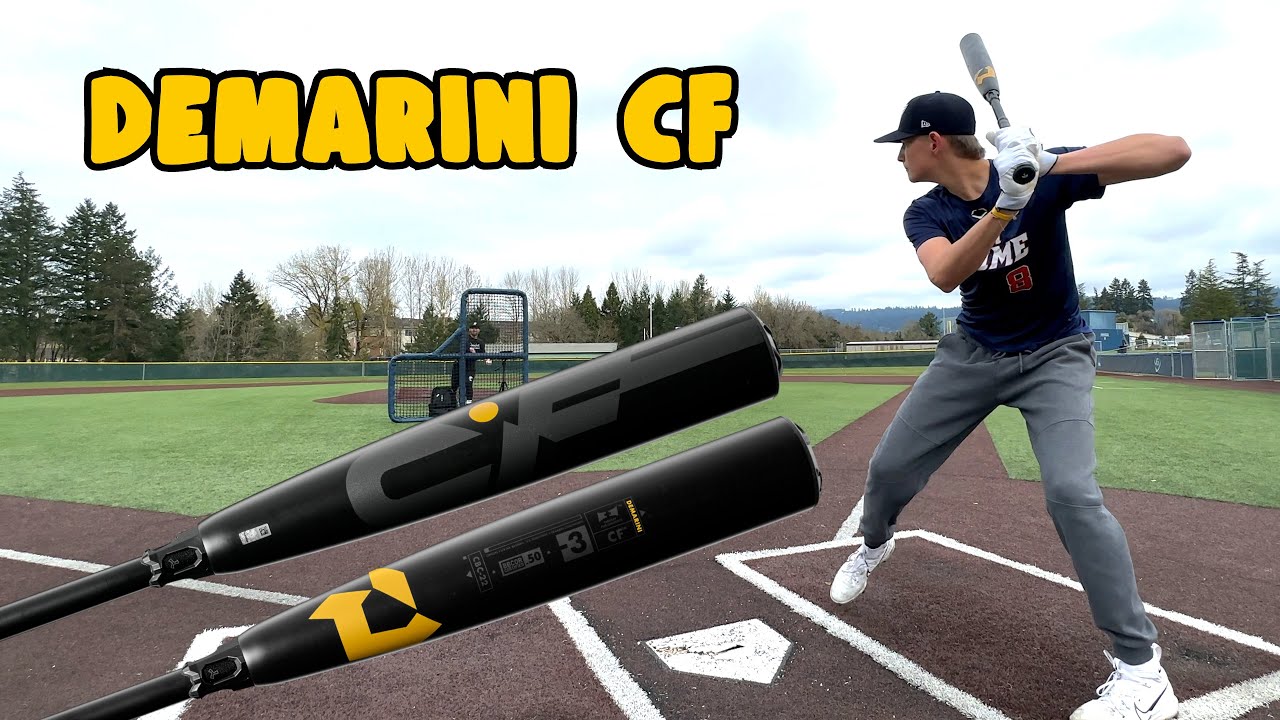 Удары бейсбольной битой DEMARINI CF | Обзор BBCOR