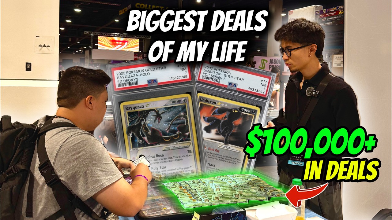 I flew to VEGAS to sell Pokemon Cards and made the BIGGEST DEALS of my life...| Vendor POV