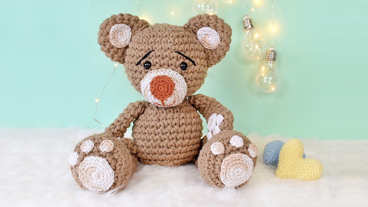 Maxi Amigurumi Ursinho Teddy Mario