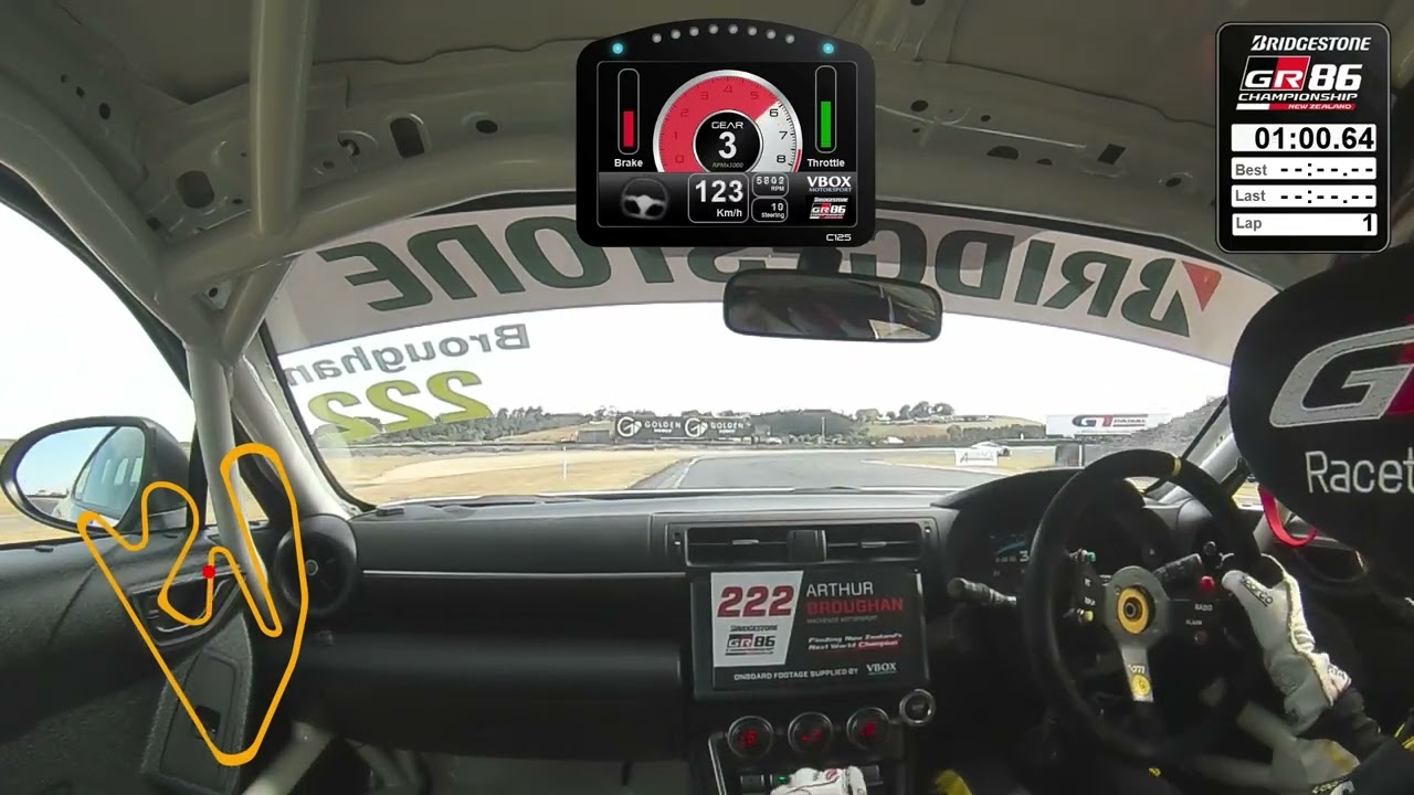 Pole lap at Hampton Downs in GR86 Championship NZ 2024/25 season