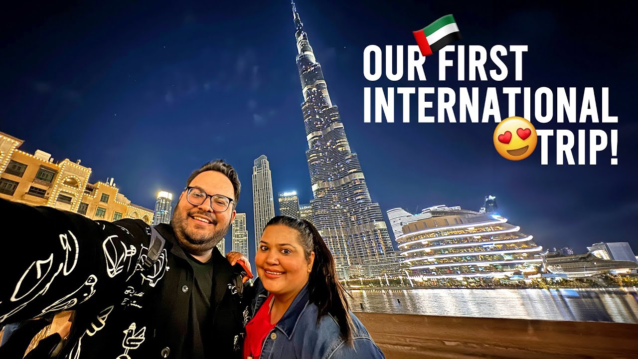 Our First Ever International Trip Experience!😍✈️ Dubai Vlog 1