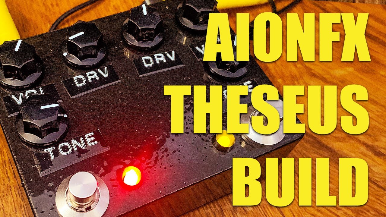 AIONFX Theseus Dual Overdrive Guitar Pedal Kit Build -  Analogman King of Tone Clone - DIY Build