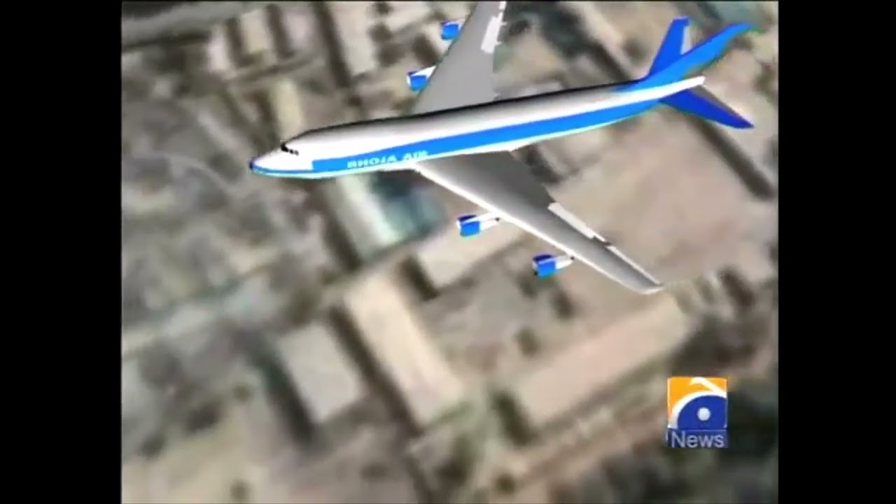Bhoja Air Flight 213 - Crash Animation