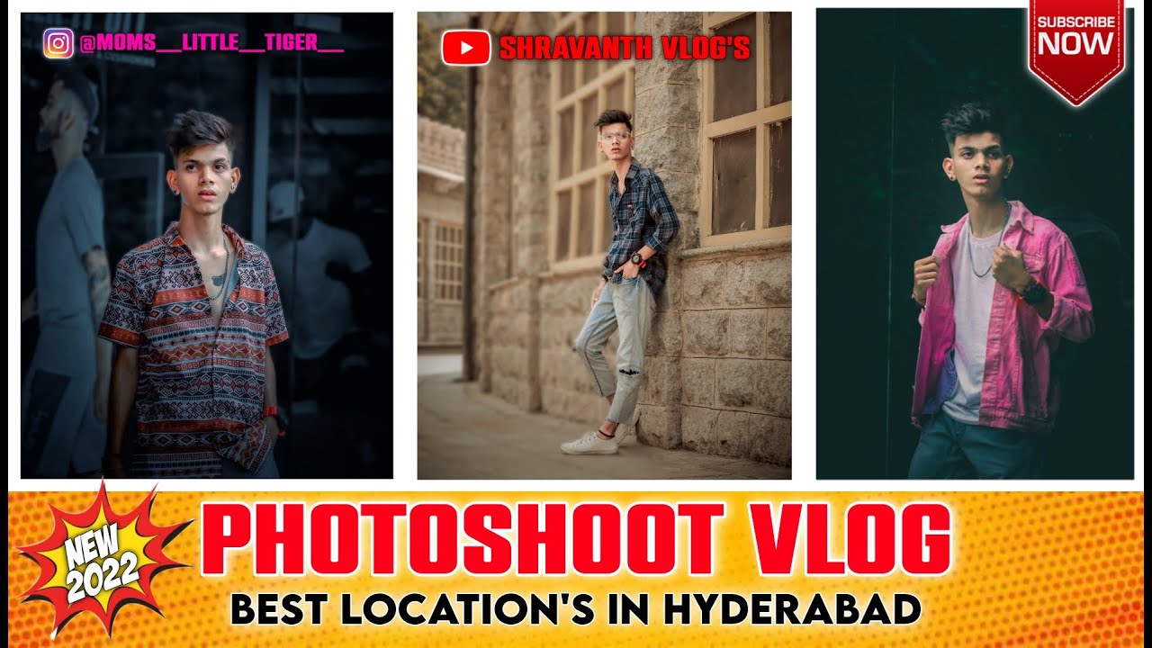 PHOTOSHOOT VLOG 📸 | BEST LOCATIONS IN HYDERABAD 📍| SHRAVANTH VLOG'S