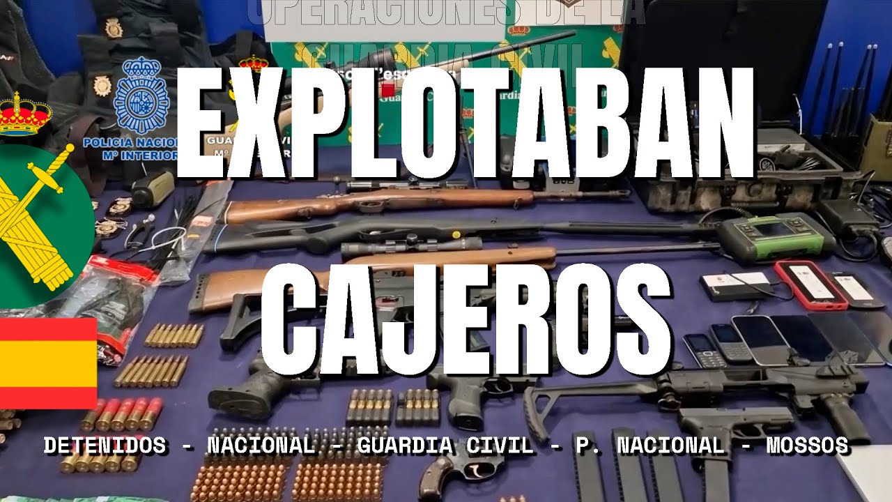 Desarticulados dos grupos criminales especializados en robos con explosivos en cajeros automáticos