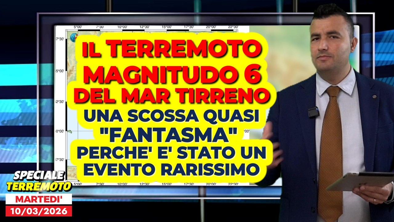 Il terremoto di magnitudo 6 nel mar Tirreno, una scossa quasi fantasma: è stato un evento rarissimo
