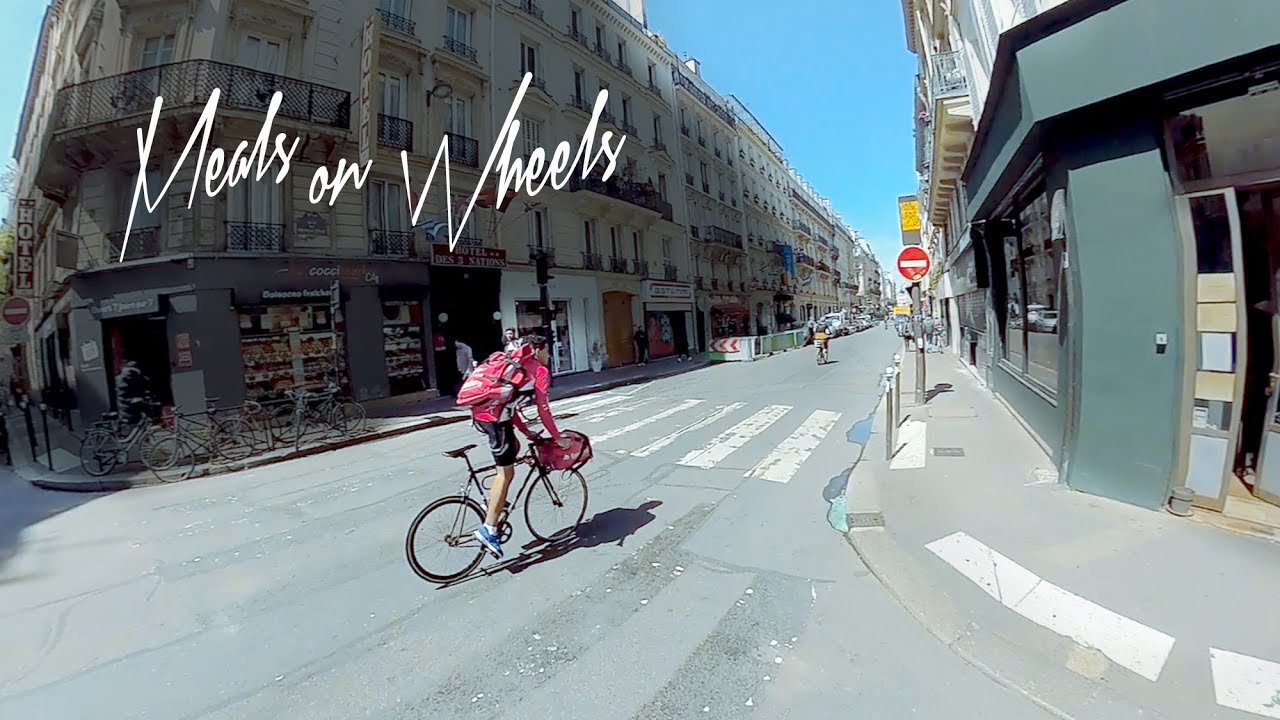 Chasing Foodora bike courier in Paris | MEALS ON WHEELS