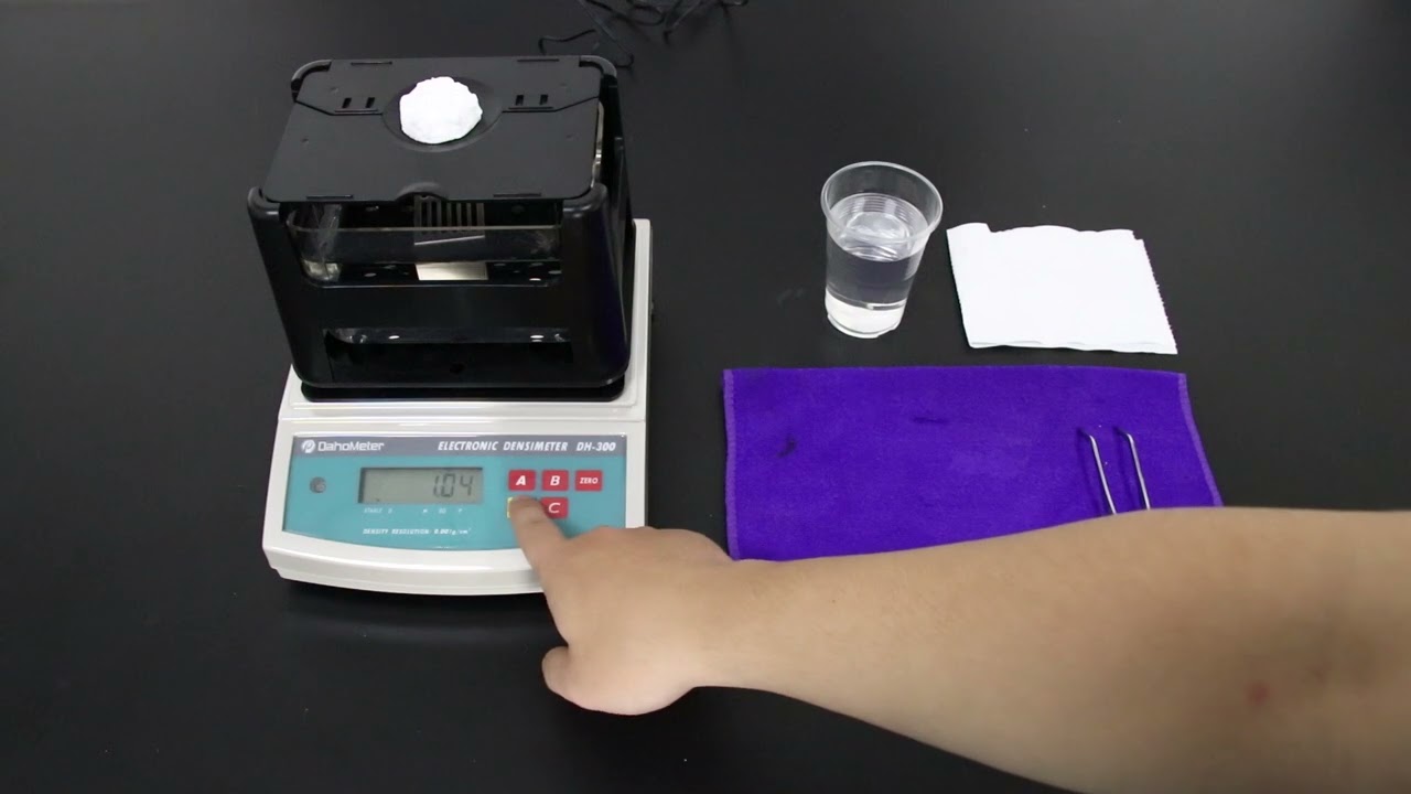 泡棉测试视频 Denstiy testing of spong,foam